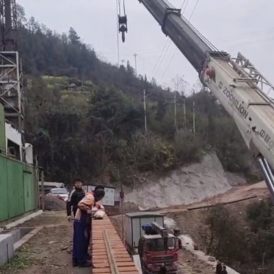 吊車吊運物品放置位置偏差造成返工，